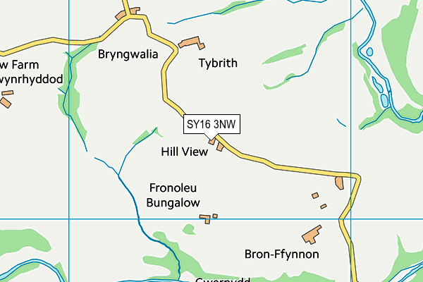 SY16 3NW map - OS VectorMap District (Ordnance Survey)