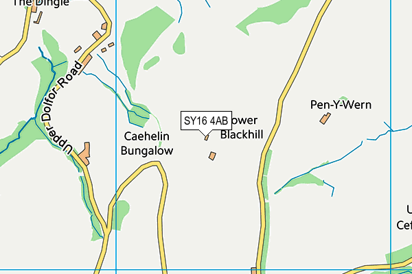 SY16 4AB map - OS VectorMap District (Ordnance Survey)