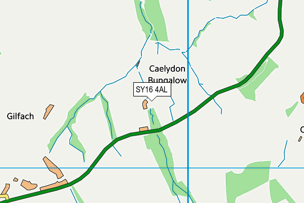 SY16 4AL map - OS VectorMap District (Ordnance Survey)