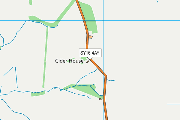 SY16 4AY map - OS VectorMap District (Ordnance Survey)