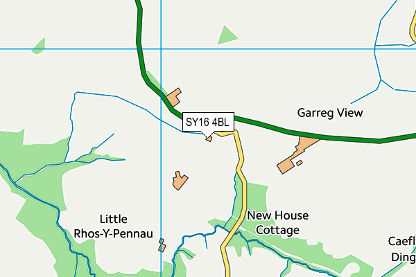 SY16 4BL map - OS VectorMap District (Ordnance Survey)