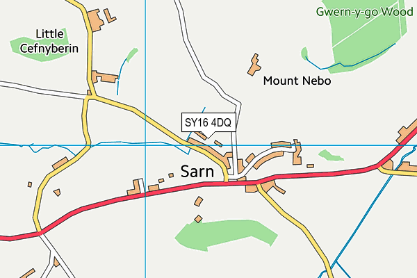 SY16 4DQ map - OS VectorMap District (Ordnance Survey)