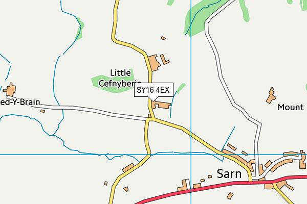 SY16 4EX map - OS VectorMap District (Ordnance Survey)