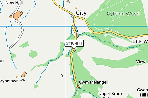 SY16 4HH map - OS VectorMap District (Ordnance Survey)