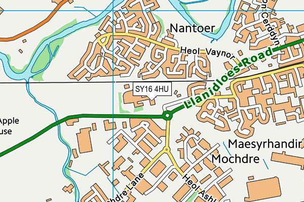 SY16 4HU map - OS VectorMap District (Ordnance Survey)