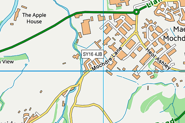 SY16 4JB map - OS VectorMap District (Ordnance Survey)