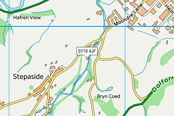 SY16 4JF map - OS VectorMap District (Ordnance Survey)