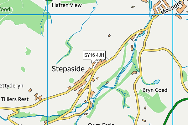 SY16 4JH map - OS VectorMap District (Ordnance Survey)