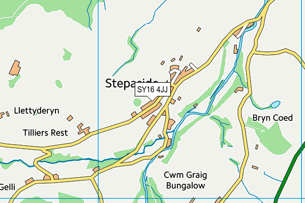 SY16 4JJ map - OS VectorMap District (Ordnance Survey)