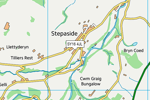 SY16 4JL map - OS VectorMap District (Ordnance Survey)