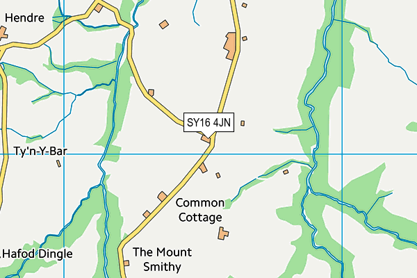 SY16 4JN map - OS VectorMap District (Ordnance Survey)