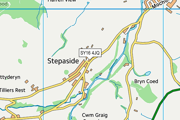 SY16 4JQ map - OS VectorMap District (Ordnance Survey)