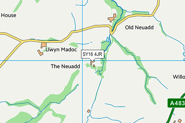 SY16 4JR map - OS VectorMap District (Ordnance Survey)