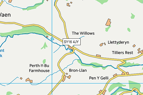 SY16 4JY map - OS VectorMap District (Ordnance Survey)