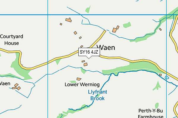 SY16 4JZ map - OS VectorMap District (Ordnance Survey)