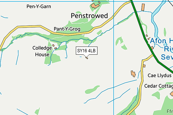 SY16 4LB map - OS VectorMap District (Ordnance Survey)