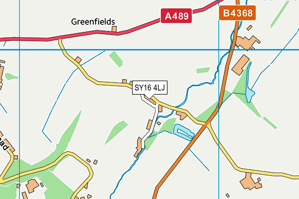 SY16 4LJ map - OS VectorMap District (Ordnance Survey)