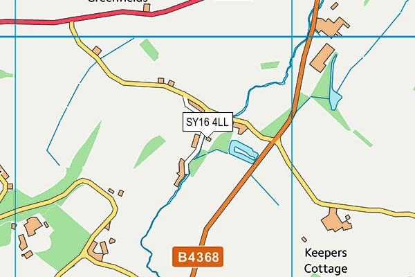 SY16 4LL map - OS VectorMap District (Ordnance Survey)