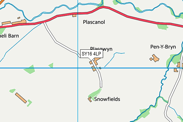 SY16 4LP map - OS VectorMap District (Ordnance Survey)