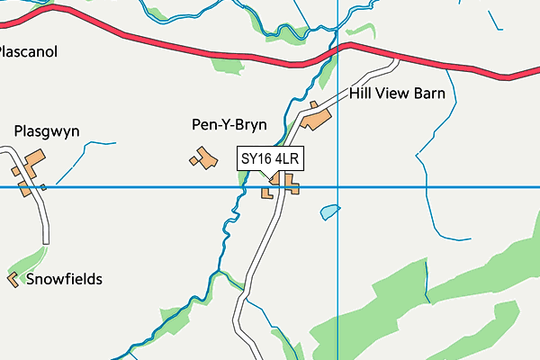 SY16 4LR map - OS VectorMap District (Ordnance Survey)