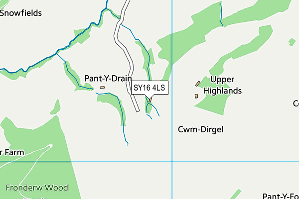 SY16 4LS map - OS VectorMap District (Ordnance Survey)