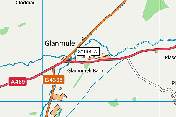 SY16 4LW map - OS VectorMap District (Ordnance Survey)