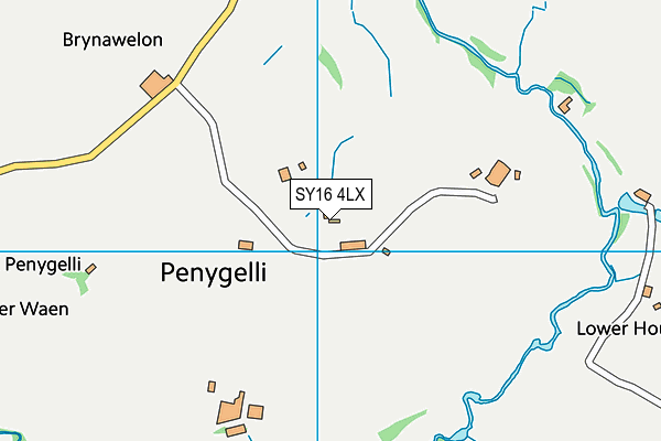 SY16 4LX map - OS VectorMap District (Ordnance Survey)