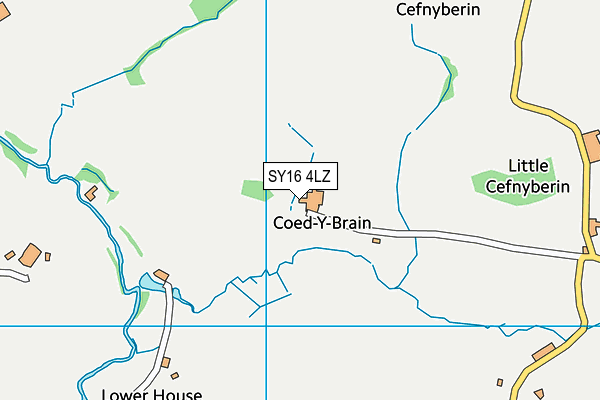 SY16 4LZ map - OS VectorMap District (Ordnance Survey)