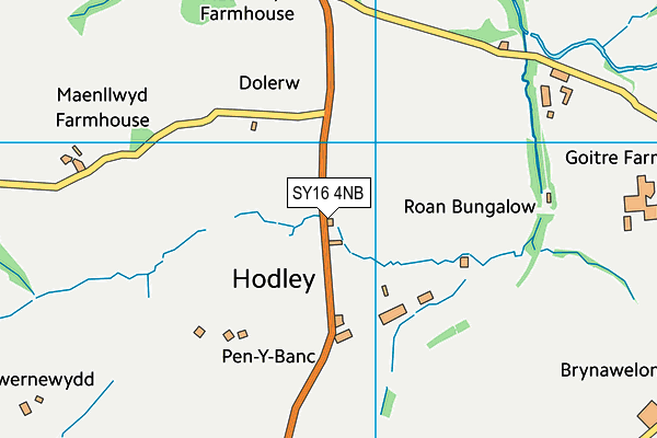 SY16 4NB map - OS VectorMap District (Ordnance Survey)