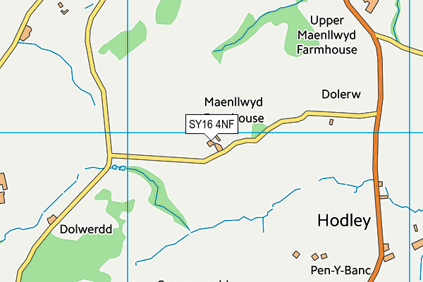 SY16 4NF map - OS VectorMap District (Ordnance Survey)