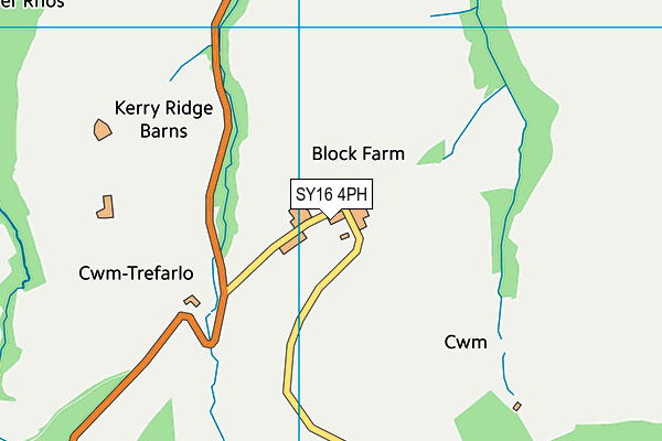 SY16 4PH map - OS VectorMap District (Ordnance Survey)