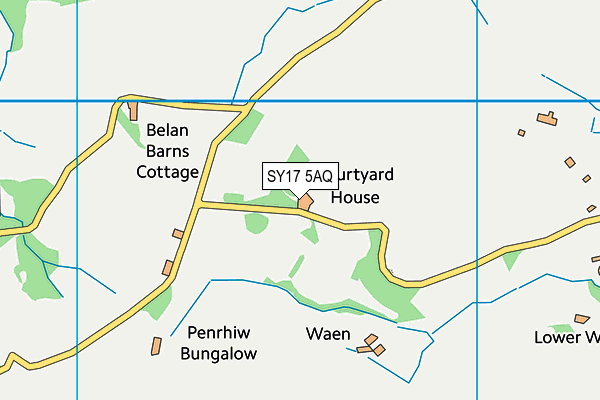 SY17 5AQ map - OS VectorMap District (Ordnance Survey)