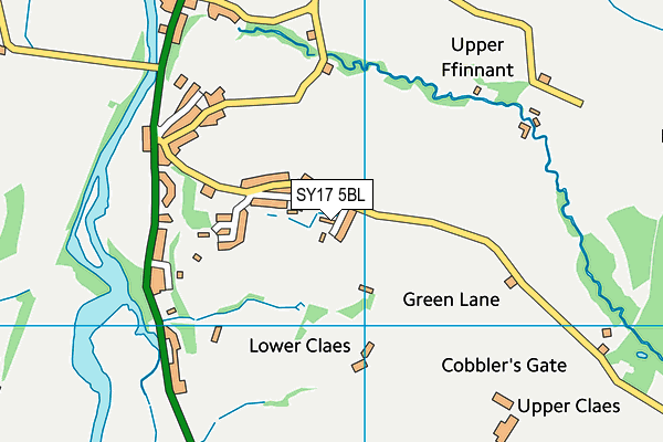 SY17 5BL map - OS VectorMap District (Ordnance Survey)