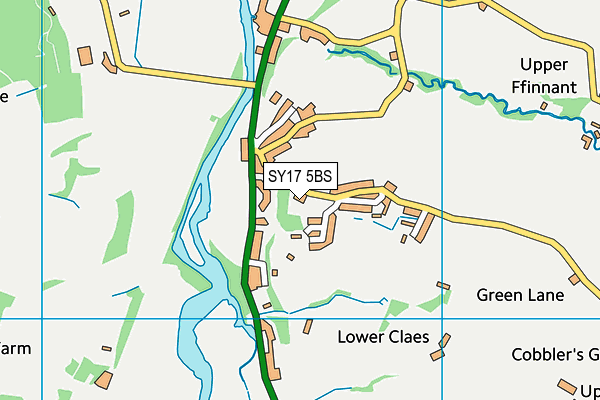 SY17 5BS map - OS VectorMap District (Ordnance Survey)