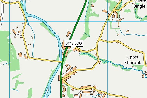 SY17 5DG map - OS VectorMap District (Ordnance Survey)