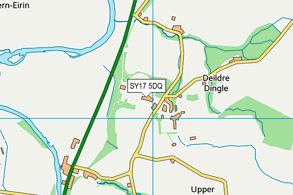 SY17 5DQ map - OS VectorMap District (Ordnance Survey)