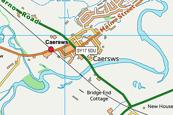 SY17 5DU map - OS VectorMap District (Ordnance Survey)