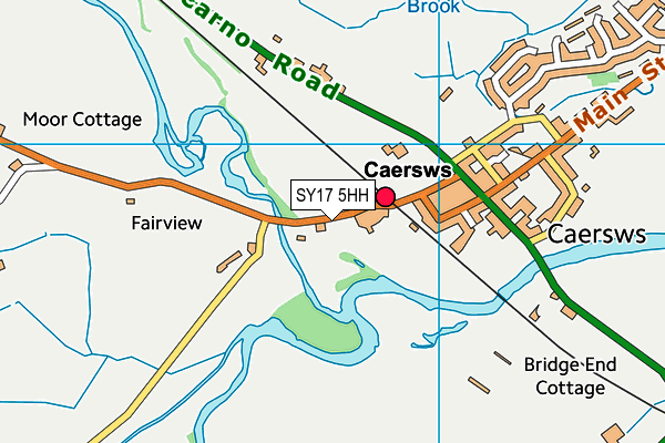 SY17 5HH map - OS VectorMap District (Ordnance Survey)