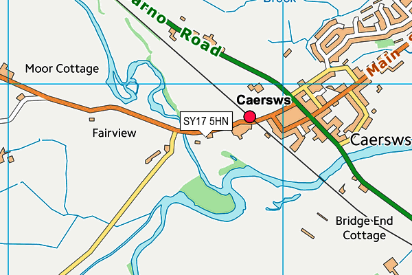 SY17 5HN map - OS VectorMap District (Ordnance Survey)