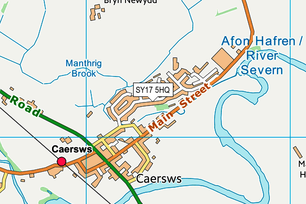 SY17 5HQ map - OS VectorMap District (Ordnance Survey)