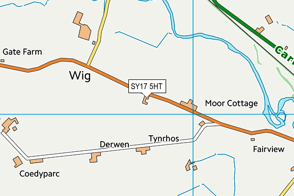 SY17 5HT map - OS VectorMap District (Ordnance Survey)