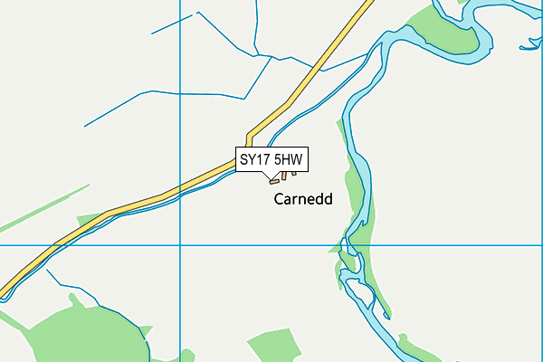 SY17 5HW map - OS VectorMap District (Ordnance Survey)