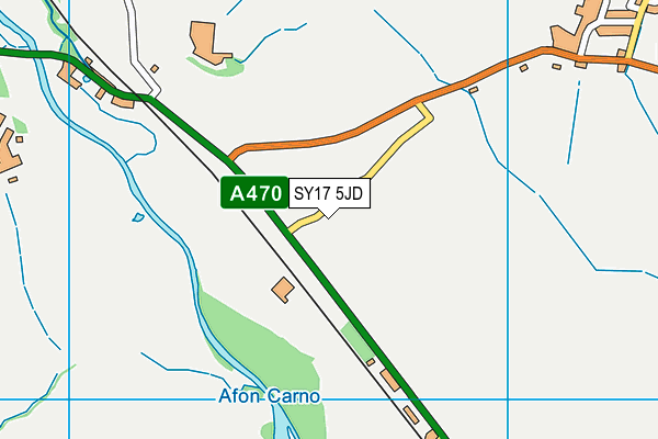 SY17 5JD map - OS VectorMap District (Ordnance Survey)
