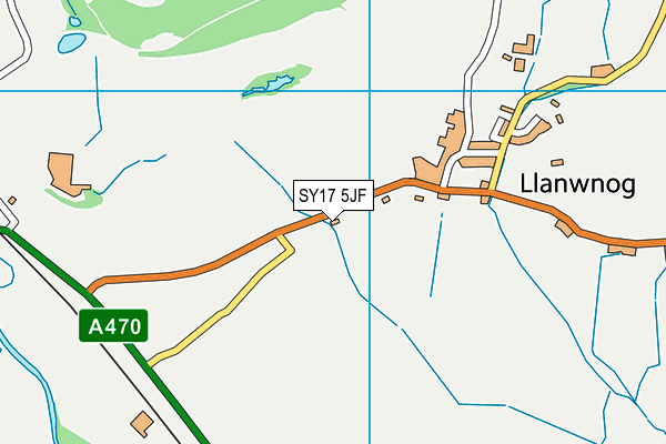 SY17 5JF map - OS VectorMap District (Ordnance Survey)