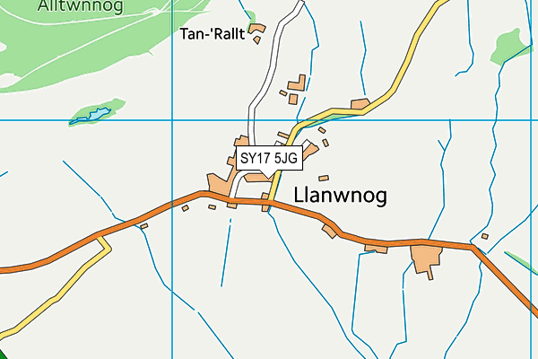 SY17 5JG map - OS VectorMap District (Ordnance Survey)
