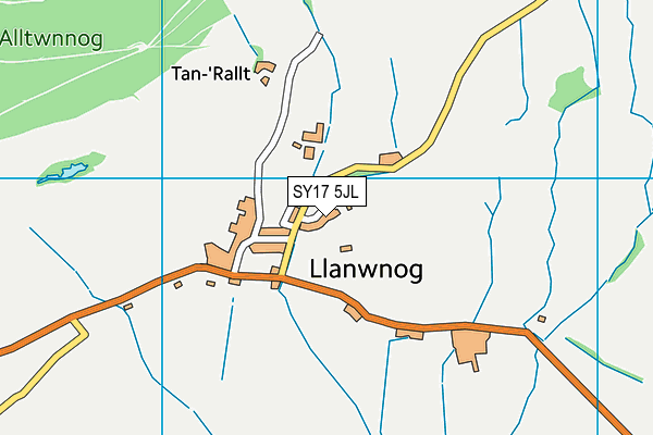 SY17 5JL map - OS VectorMap District (Ordnance Survey)