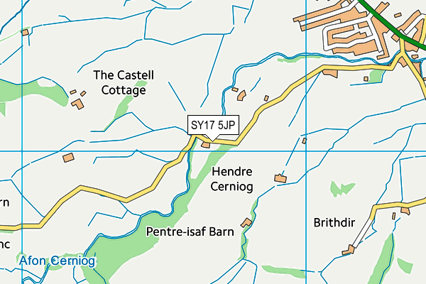 SY17 5JP map - OS VectorMap District (Ordnance Survey)