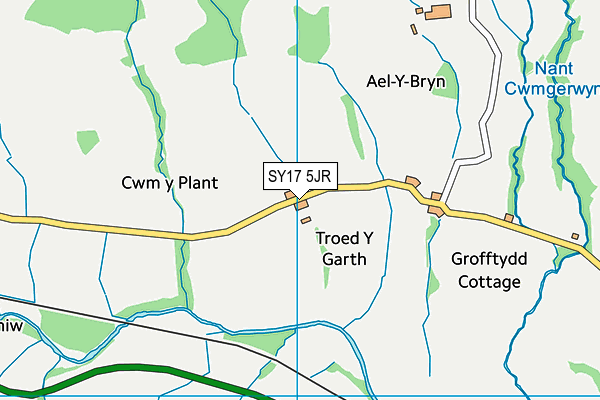 SY17 5JR map - OS VectorMap District (Ordnance Survey)