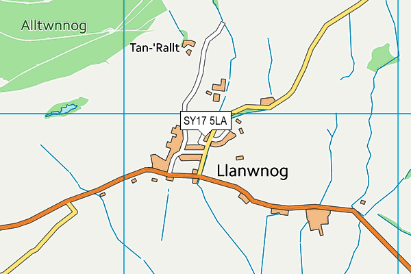 SY17 5LA map - OS VectorMap District (Ordnance Survey)
