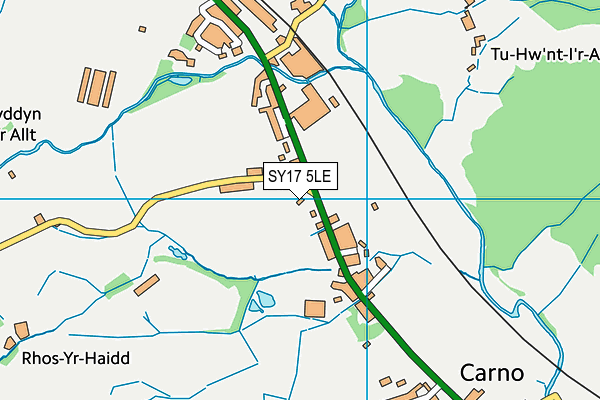 Ysgol Gynradd Carno map (SY17 5LE) - OS VectorMap District (Ordnance Survey)